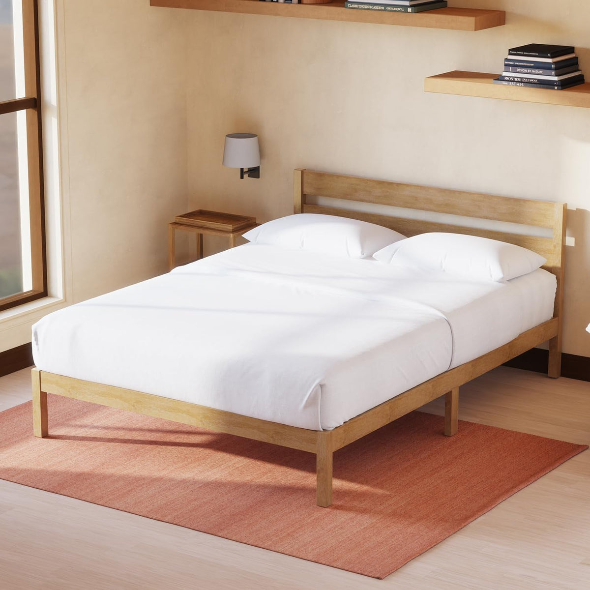 queen-bed-frame-with-headboard-classic-wood-platform-noise-free-under-bed-storage-no-box-spring-needed-easy-assembly-natural