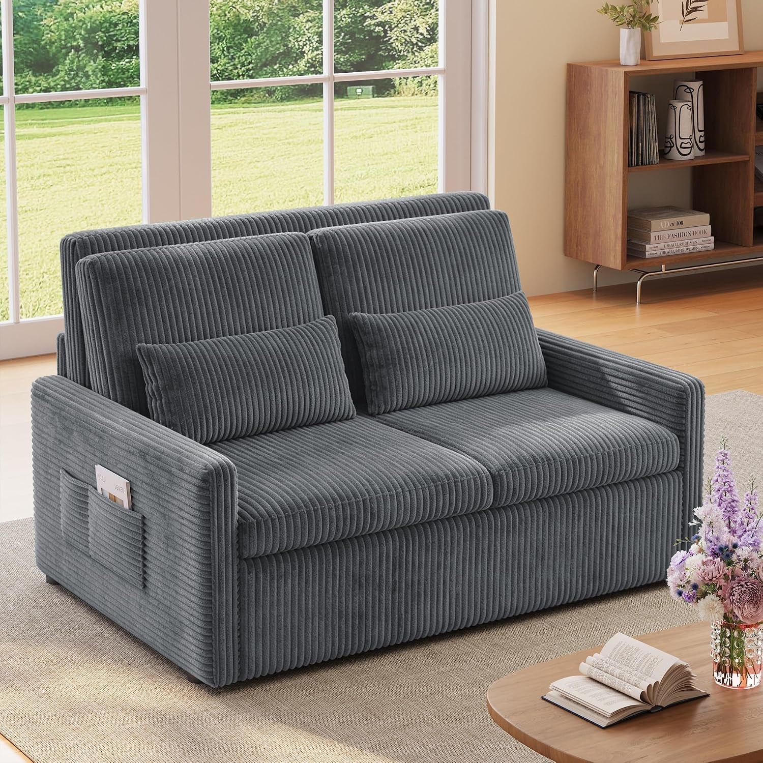 77-2-extended-pull-out-sofa-bed-3-in-1-sleeper-couch-dark-gray