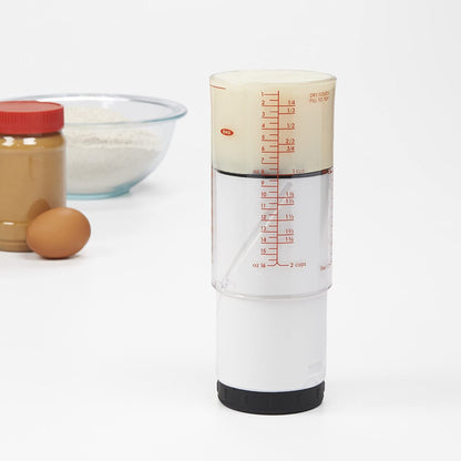 OXO Good Grips Adjustable Liquid Measuring Cup, 2 Cup Capacity | Useful for Measuring & Dispensing Peanut Butter, Honey and Other Liquids, Measurement Markings, Dishwasher Safe4