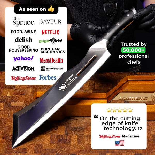Annihilator 14" Meat Cleaver - 7CR17MOV Carbon Steel2