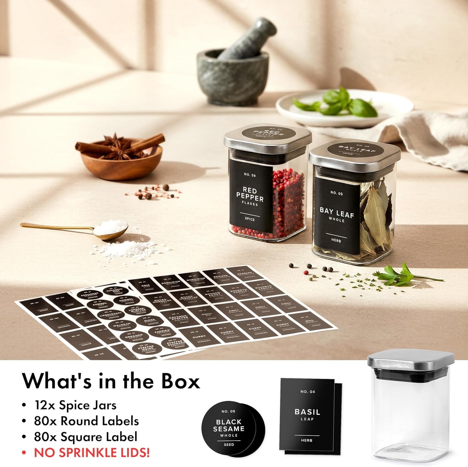 glass-spice-jars-with-labels-and-steel-lids-12-x-6-4oz-spice-containers-with-160-label-steel-funnel-shaker-inserts-empty-square-seasoning-organizer-for-spice-rack-cabinet-drawer