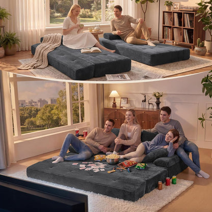 78.7IN Convertible Folding Sofa Bed, 3 Seater Sleeper Sofa Couch4