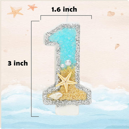 Beach Starfish Number 13 Candle for Cake 13Th Birthday Decorations2