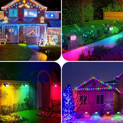 8-Pack Solar Spot Lights Outdoor Waterproof,Landscape Spotlight Multicolor9