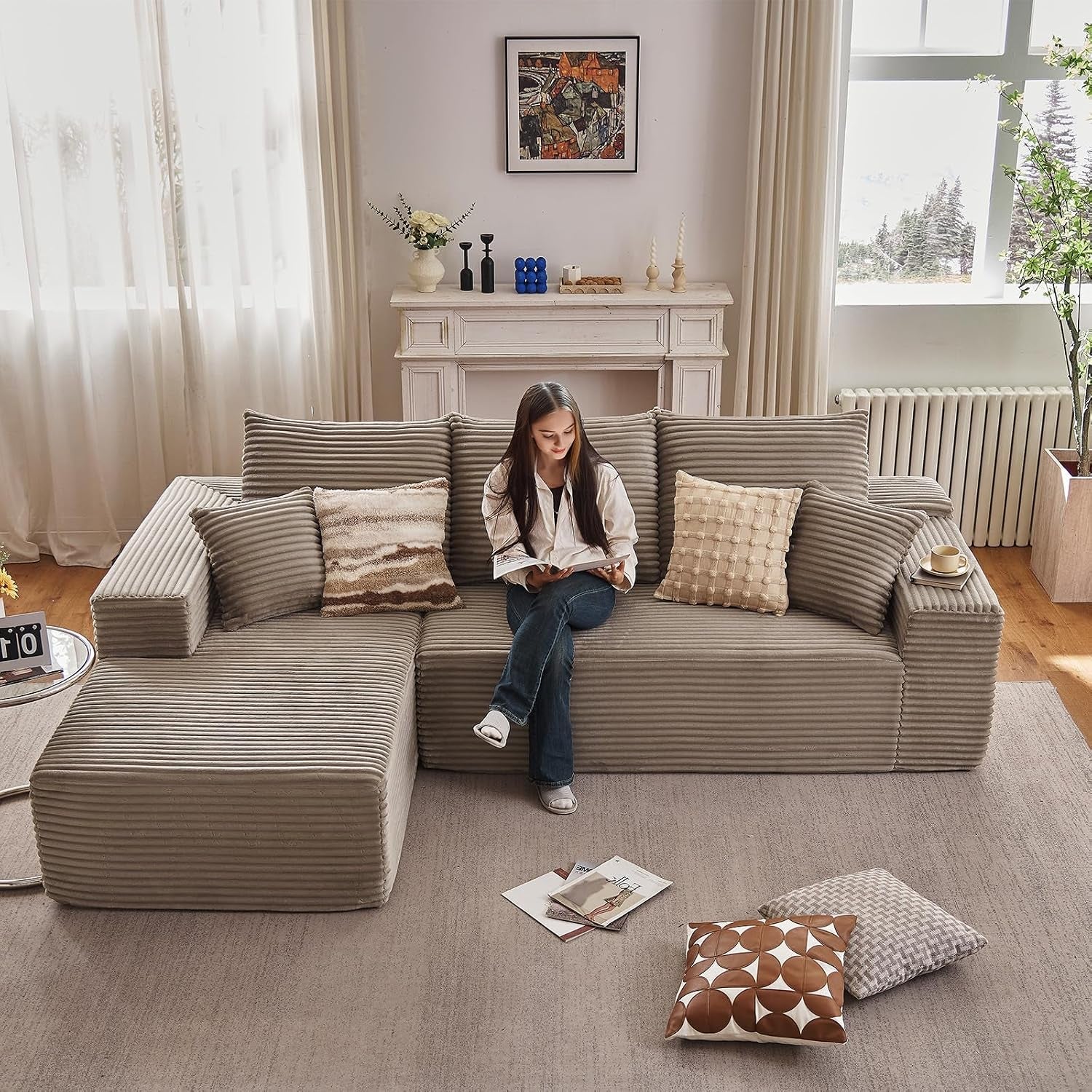 96-cloud-couch-l-shape-boneless-couch-left-facing-chaise-camel