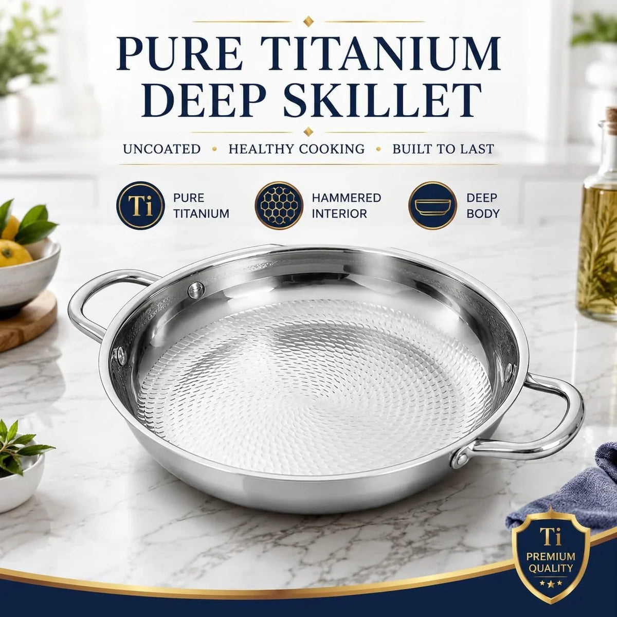 titanium-hammered-pan-upgrade-double-handle-no-coating-non-stick-titanium-cookware-ultra-durable-scratch-resistant-even-heating-frying-pans-compatible-with-all-cooktops-11-02in-lid