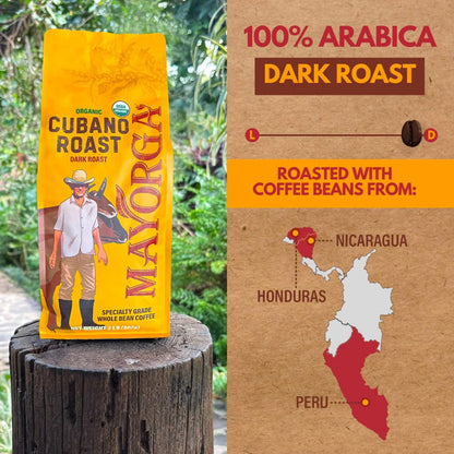 Organic Coffee 2Lb Cafe Cubano Roast - Dark Roast Whole Bean Specialty Grade Coffee, 100% Arabica, Slow Roasted, Bold and Smooth Flavor with Low Acidity - USDA Organic, Non-Gmo, Kosher5