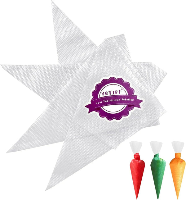 Thickened 100Pcs/Set Disposable Pastry Bag Icing Piping Bag Cake Cupcake Decorating Bags (12Inch Thickened)1