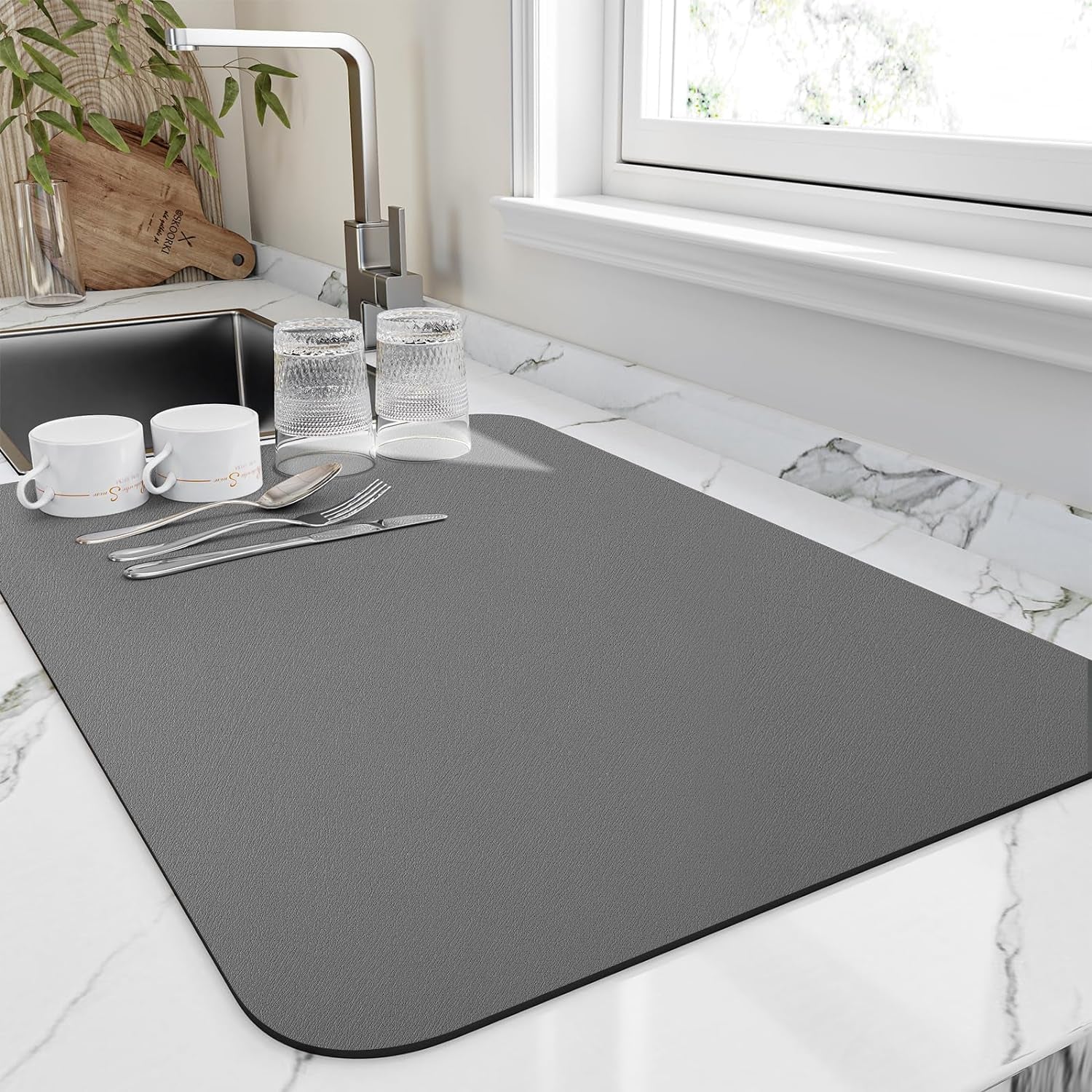dish-drying-mat-for-kitchen-counter-heat-resistant-drainer-mats-with-non-slip-rubber-backed-hide-stain-kitchen-super-absorbent-draining-mat-easy-to-clean-dish-rack-pad-dark-grey-16x18