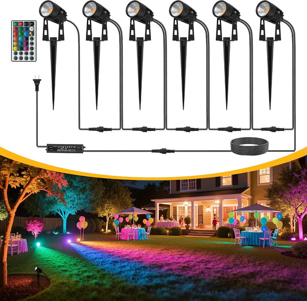 RGB Dusk to Dawn Low Voltage Landscape Lighting Remote 6 Pack1