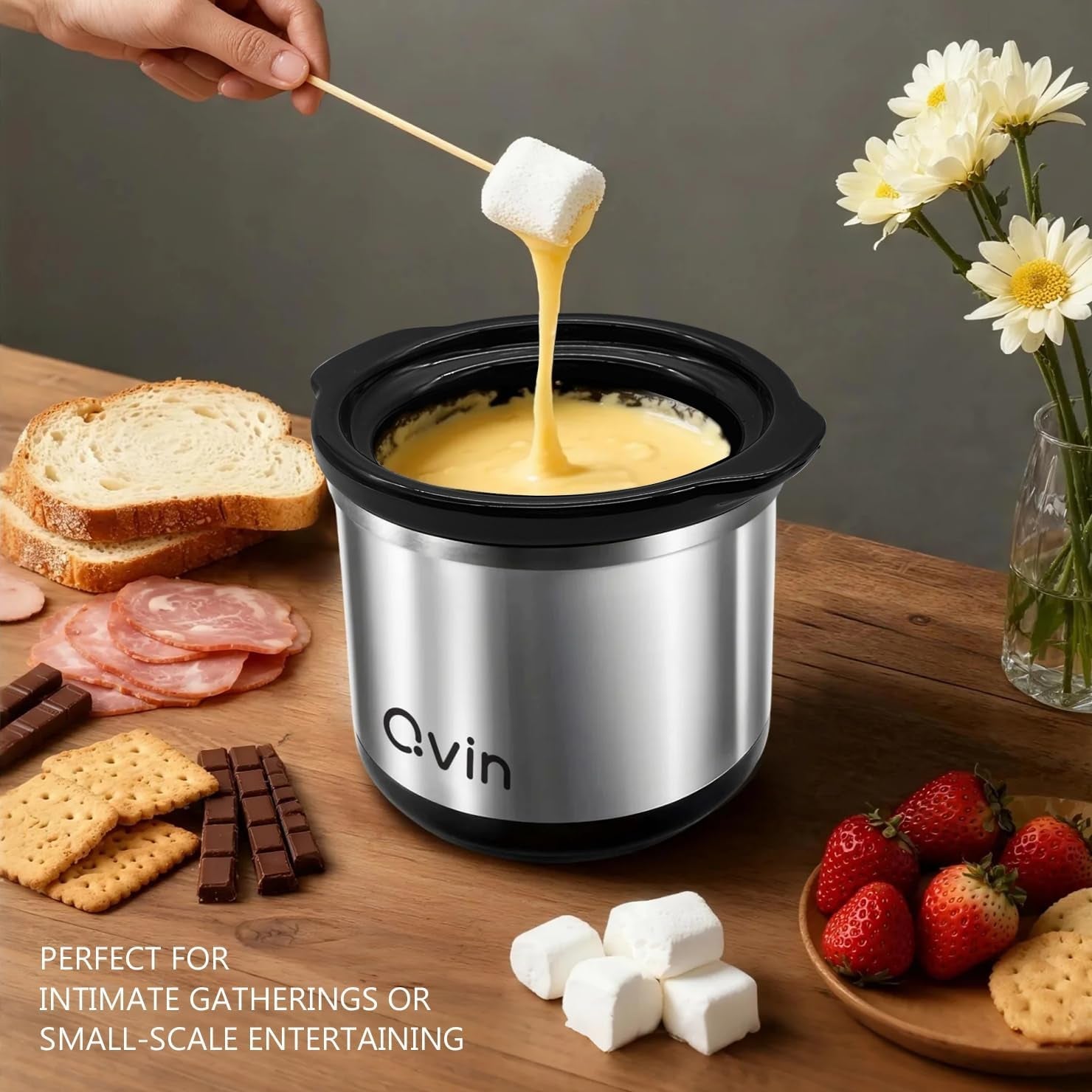 0-65qt-mini-round-slow-cooker-fondue-melting-pot-warmer-20-oz-small-slow-cooker-for-dips-dishwasher-safe-20oz-stoneware-sauce-warmer-crock-glass-lid-serve-1-2-person-stainless-steel-black
