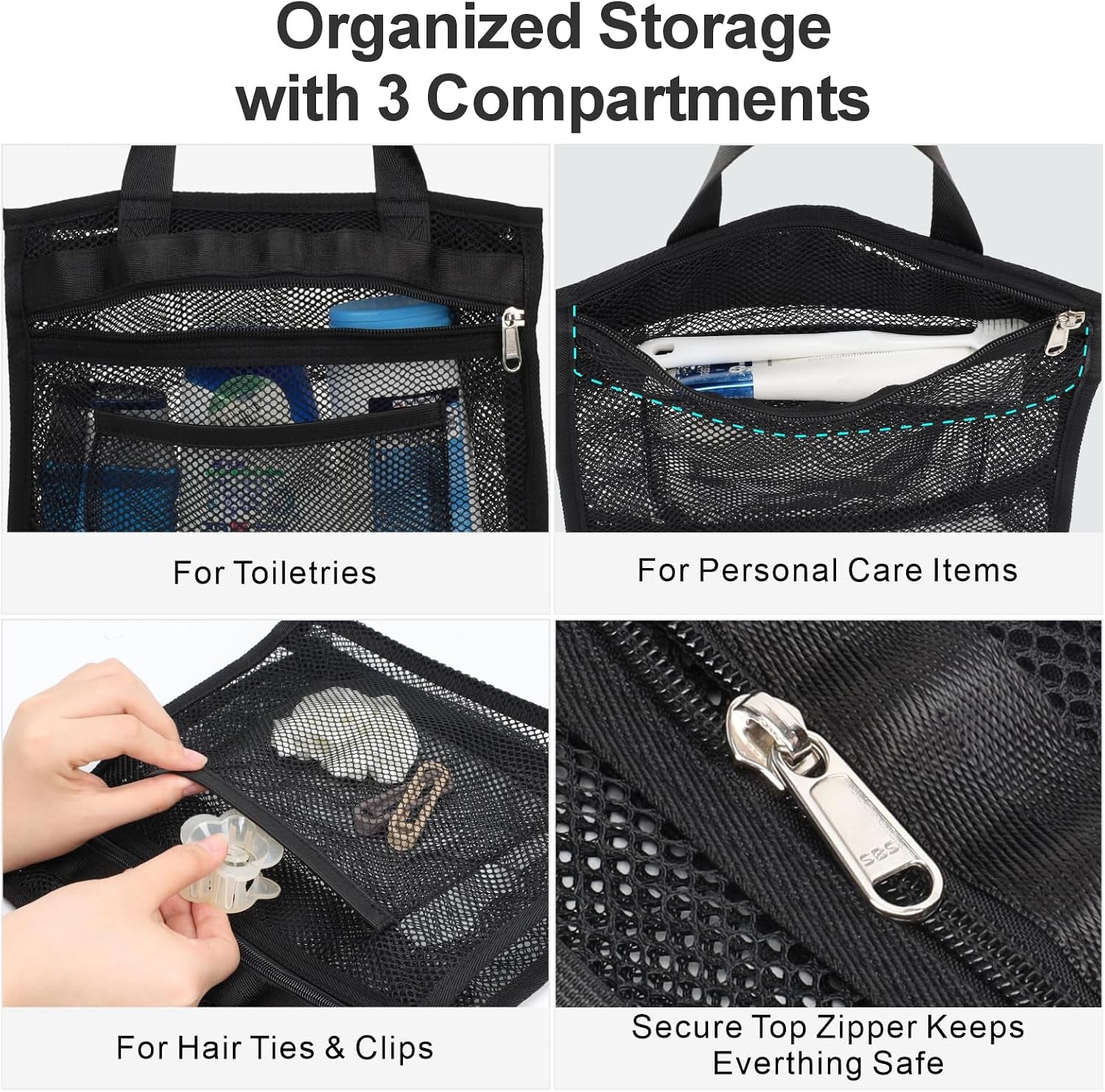 small-mesh-shower-caddy-portable-zipper-gym-shower-bag-for-travel-black