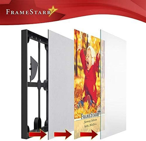 8X10 Picture Frames - Black, 6 Pack - Modern Style, Harmony Collection4