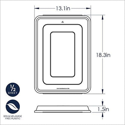 Half Sheet Cover, 13 by 18 Inch, Clear5