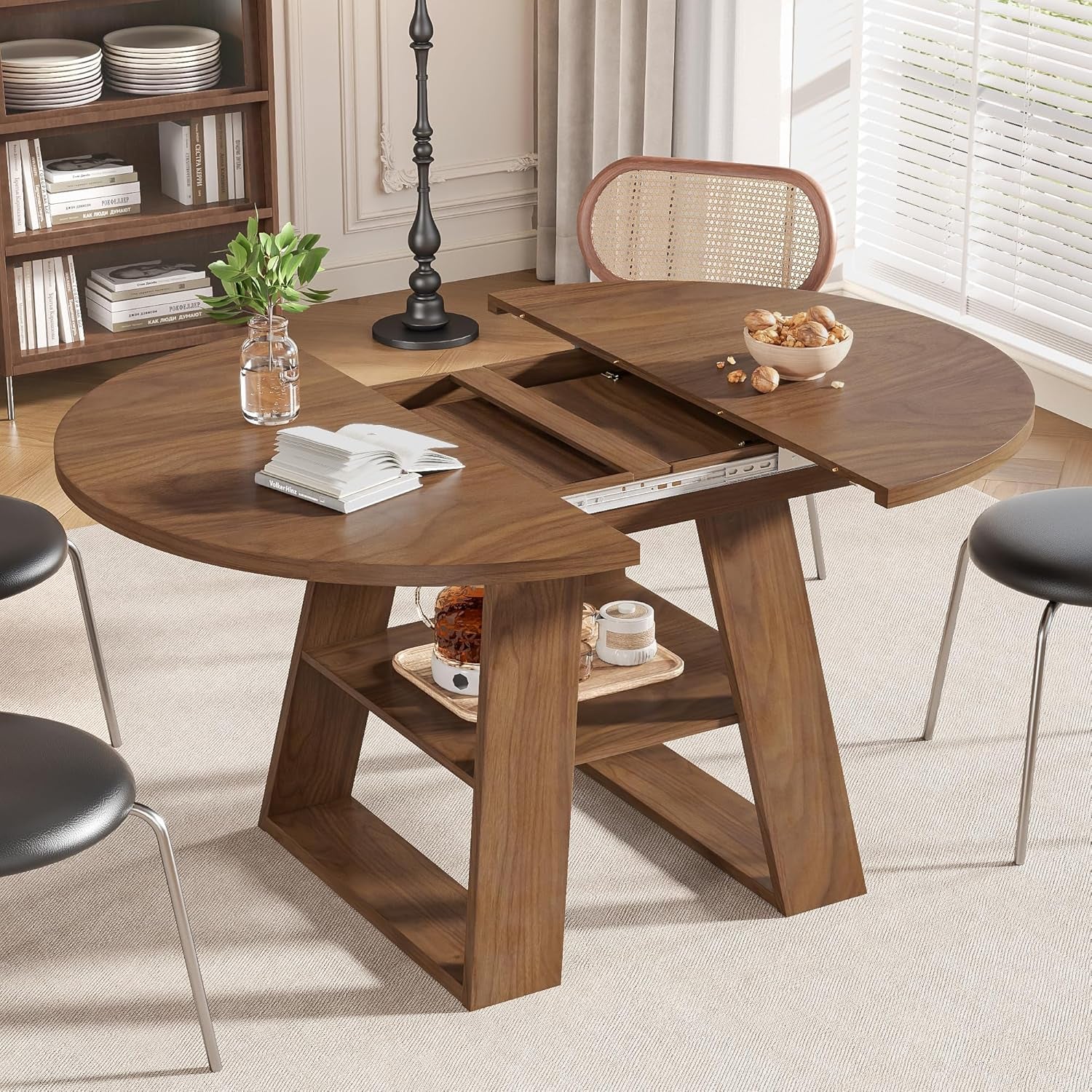 43-3-59-extendable-round-oval-dining-table-for-4-8-with-storage-shelf