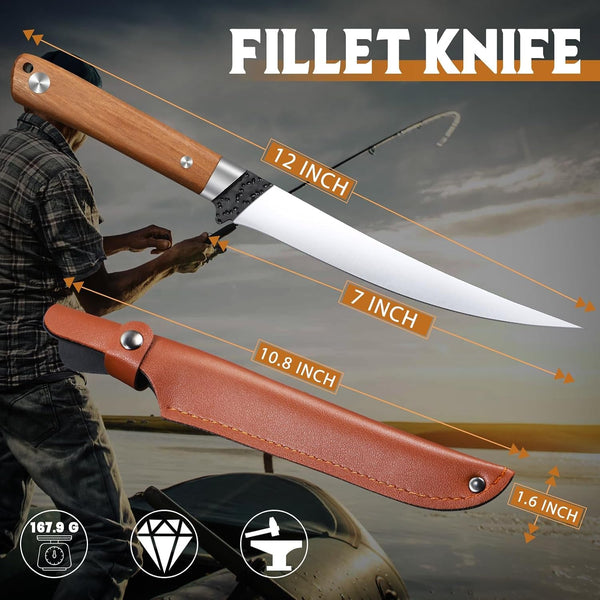 7 Inch Fillet Knife - Sharp Japanese Fillet Knife for Fish2