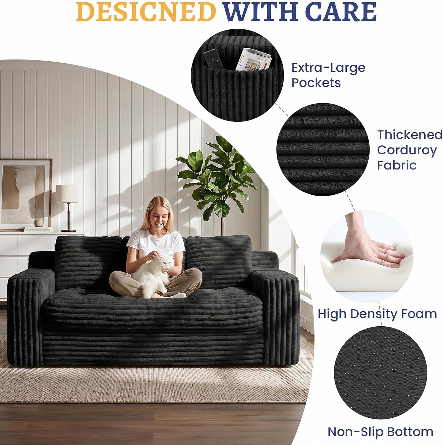 boneless-couch-cloud-loveseat-sofa-corduroy-couch-in-a-box-upholstered-boneless-3-seater-couch-for-living-room-bedroom-office-apartment-no-assembly-required-black