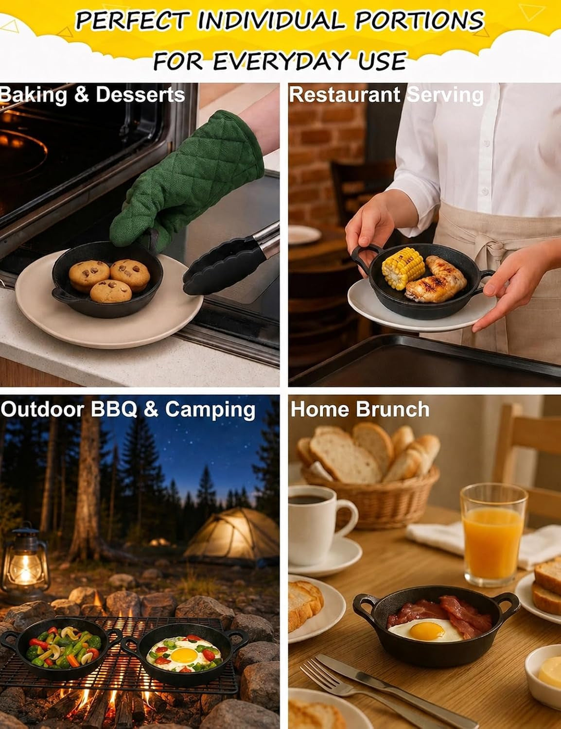 set-of-6-mini-cast-iron-skillets-with-handle-4-8-x-4-8-x-1-3-inch-small-cast-iron-pan-mini-ramekins-round-black-casserole-dish-for-food-serving-frying-baking-cooking-roasting