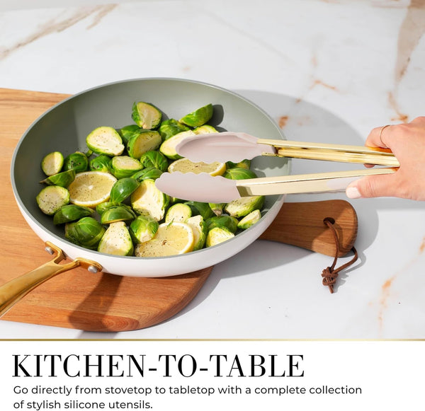 Beige & Gold Kitchen Utensils Set, 7-Piece7