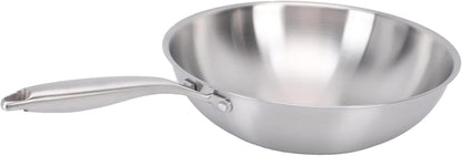 14 Inch Stainless Steel Wok, 304 Construction, Nonstick Stir Fry Pan for Induction and Gas Stoves with Even Heat Distribution (34CM)4