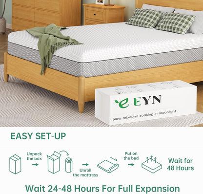 10 Inch Queen Mattress in a Box, Gel Memory Foam Mattress with Medium Firm Support, Certipur-Us Certified, 80''L X 60''W7