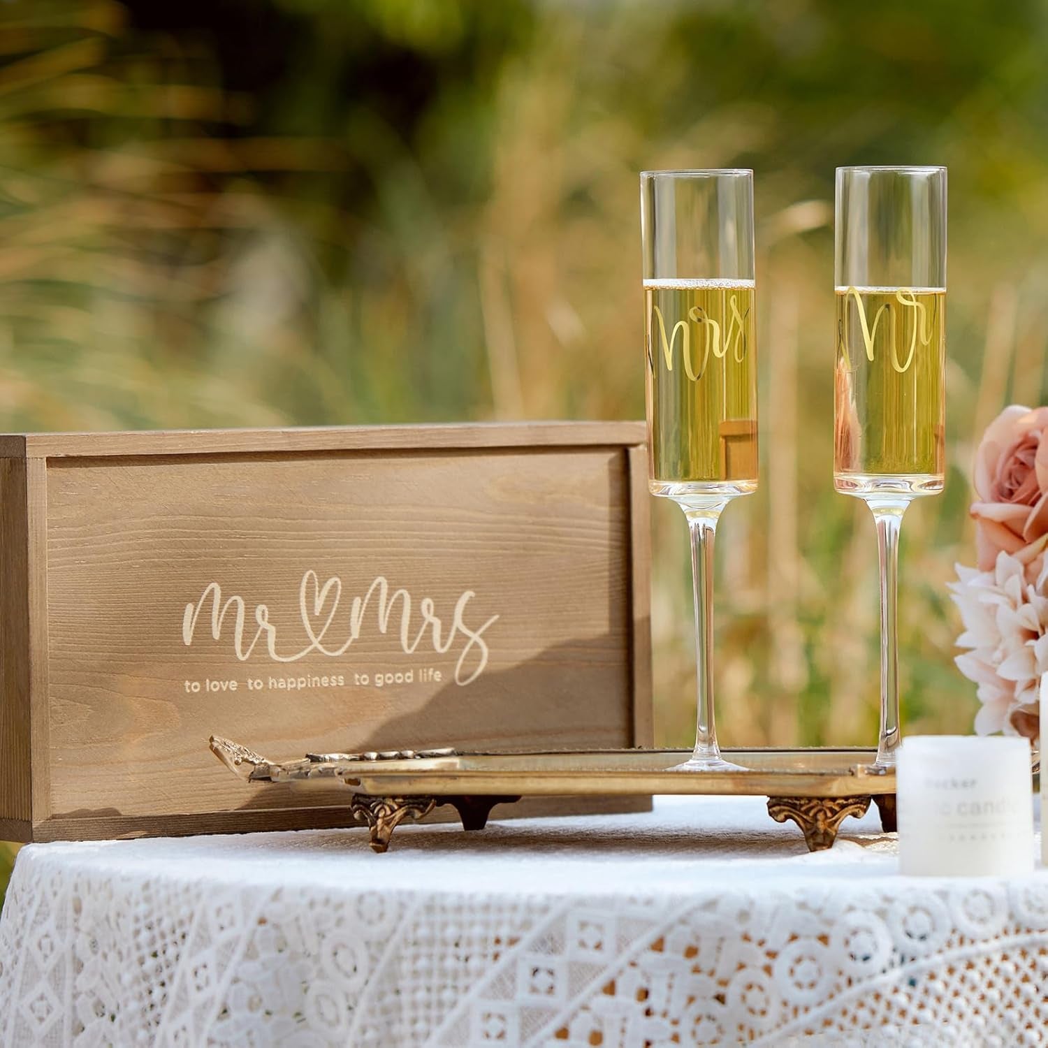 bridal-mr-and-mrs-champagne-flutes-set-of-2-engagement-gifts-for-couple-bridal-shower-gifts-for-bride-to-be-women-wedding-gift-for-newlyweds-2026-bride-and-groom-toasting-glasses-with-wooden-box
