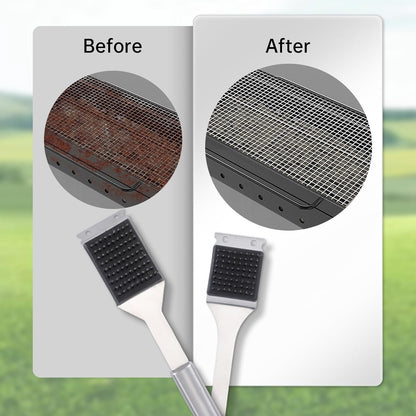 2 Pack Grill Brush and Scraper, 16.5” & 14” Wire BBQ Grill Brush for Outdoor Grill, 304 Stainless Steel Cleaning Brush BBQ Grill Accessories, Safe Grill Cleaner Brush-Ideal Gift for Men/Dad BBQ Brush6