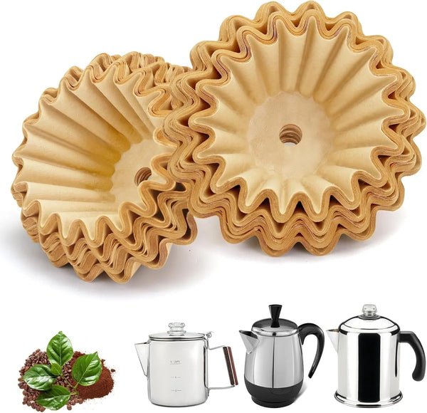 150 Pcs Perforated Coffee Filters for Farberware Coffee Percolator 4 Cup | Percolator Coffee Filters for Coletti 6 Cup, Elite Gourmet 6 Cup, Prevention Coffee Grounds at Pot Bottom1