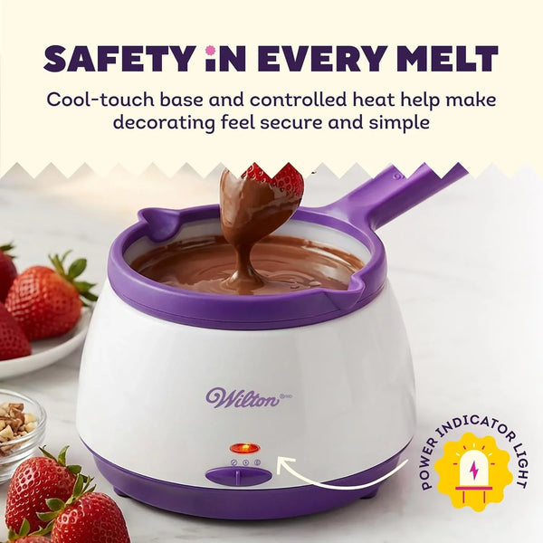 Candy Melts Melting Pot, Strawberries Cakepops, 2.5-Cup | 2.5-Cup Electric Melting Pot Keeps Candy Melts Warm for Dipping Strawberries, Cake Pops & Chocolate-Coated Treats3