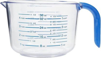 03212 4-1/2 Cup Cool Grip Measure Cup, 36-Ounce Capacity, Plastic with Blue Handle and Graduates1