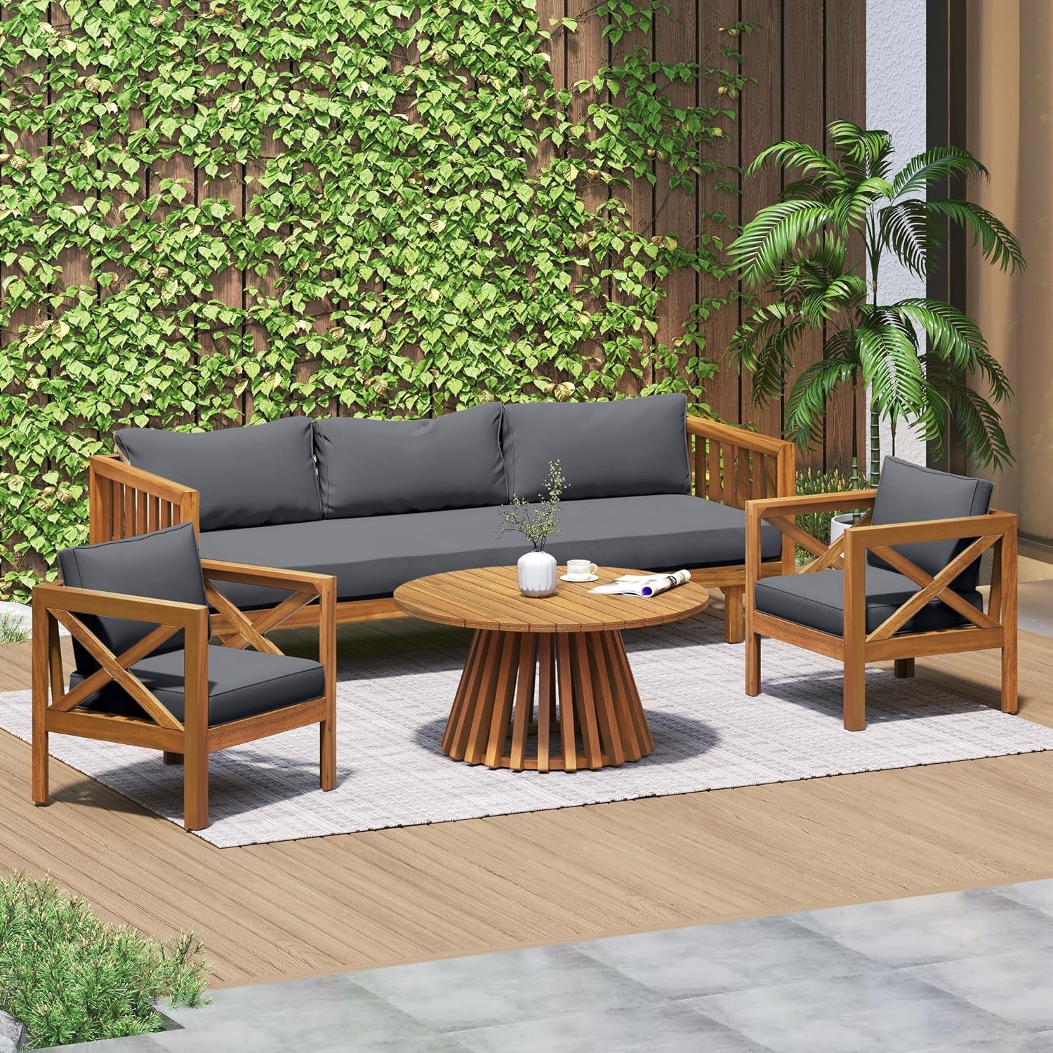 outdoor-4-piece-acacia-wood-conversation-set-patio-3-seat-loveseat-sofa-daybed-with-cushion-2-armchair-and-round-coffee-table-for-backyard-lawn-balcony-teak-dark-gray