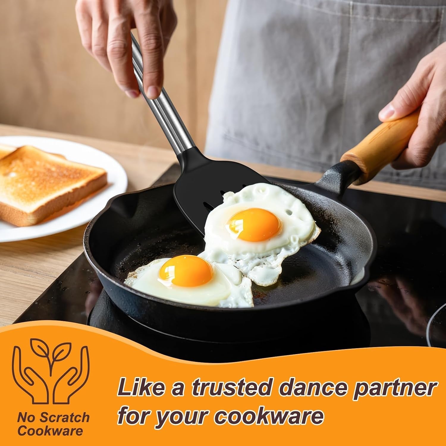 silicone-cooking-utensils-set-4pcs-spatula-and-spoon-set-black