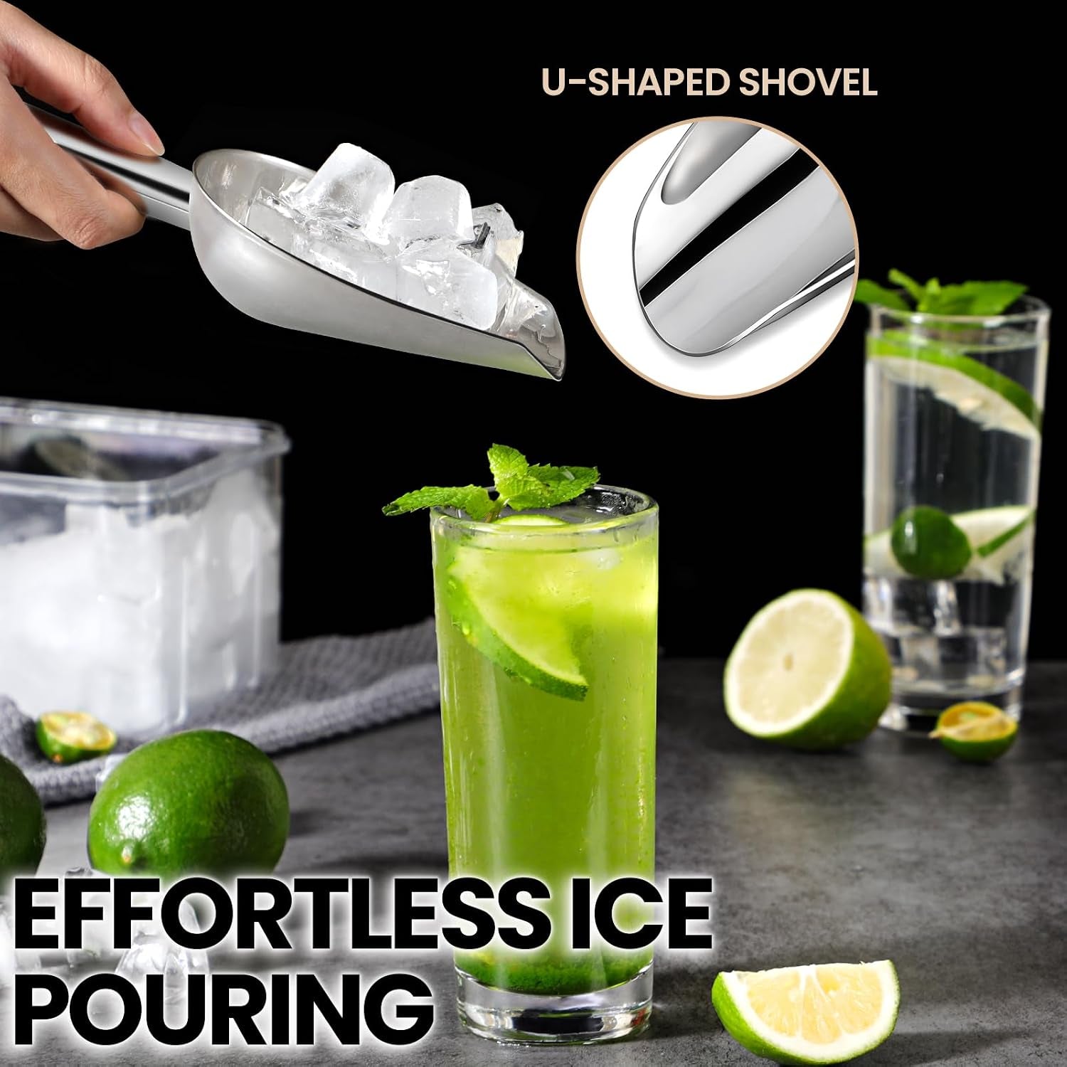 12oz-stainless-steel-ice-scoop-for-freezer-dishwasher-safe-metal-scooper-with-long-handle-for-ice-machines-buckets-dog-food-flour-and-canisters-ideal-for-bar-parties-weddings