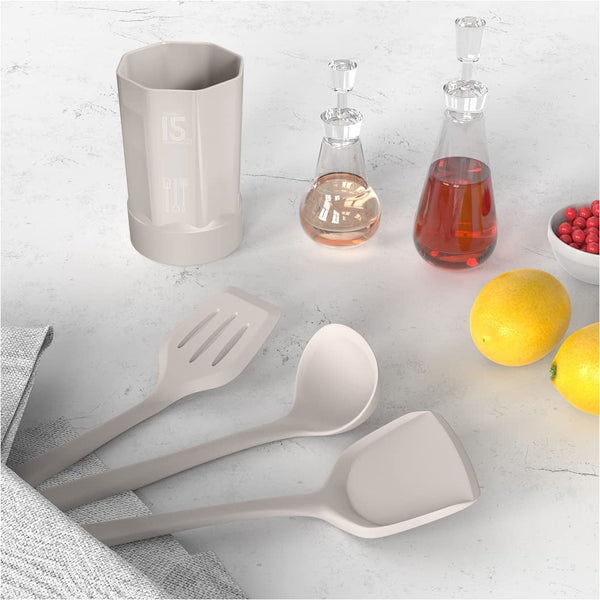 Silicone Cooking Utensils Set - 446°F Heat Resistant Kitchen Utensils,Turner Tongs,Spatula,Spoon,Brush,Whisk,Kitchen Utensil Gadgets Tools Set for Nonstick Cookware,Dishwasher Safe (BPA Free)8