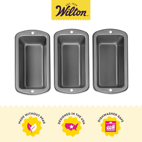 Recipe Right Loaf Pan for Baking, Mini Size, Single Cavity, Set of 33