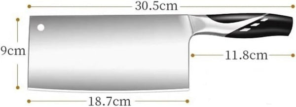 Meat Cleaver, 7.5 Inch Kitchen Chef Knife Stainless Steel Meat Fish Vegetables Slicer Chopping Professional Chinese Butcher Cleaver Tools2