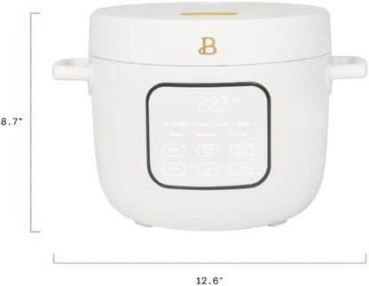 14-Cup Electric Rice and Grain Cooker by Drew Barrymore, Ceramic Nonstick Coating | Large Rice Cooker for Rice, Grains & Healthy Meals, White Icing8