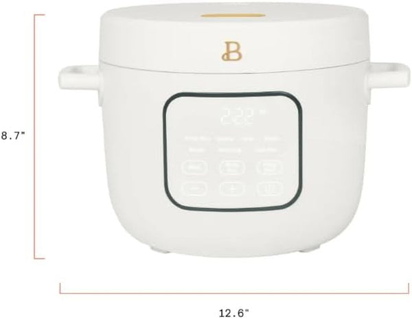 14-Cup Electric Rice and Grain Cooker by Drew Barrymore, Ceramic Nonstick Coating | Large Rice Cooker for Rice, Grains & Healthy Meals, White Icing8