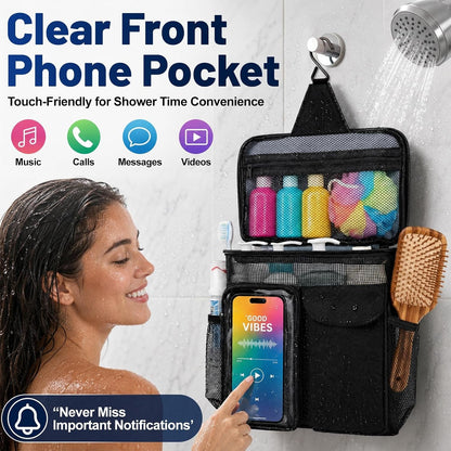 Dorm Room Essentials for Guys Girls, Quick Dry Mesh Shower Caddy Portable4
