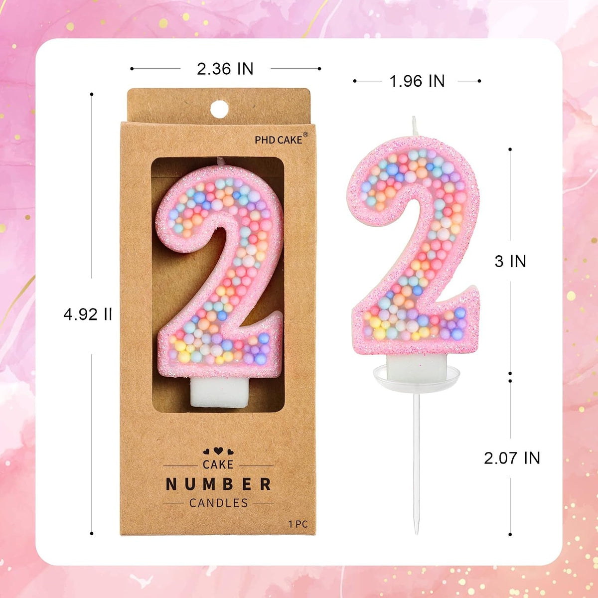number-2-pink-macaron-birthday-candles-macaron-themed-number-candles-cake-number-candles-party-celebration