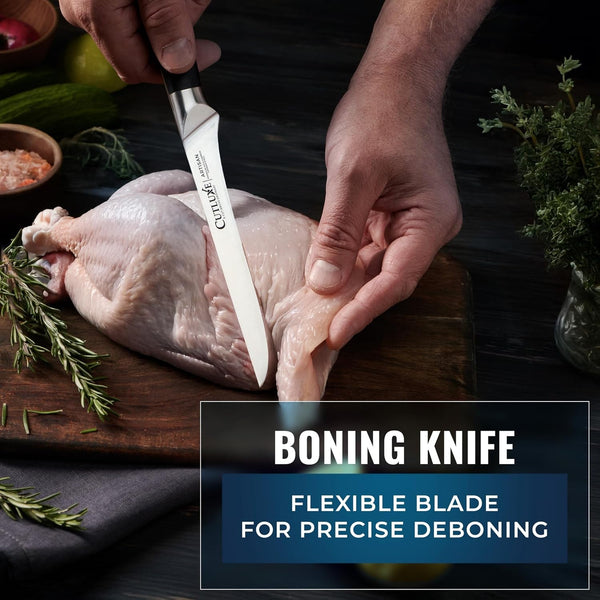 Butcher Knife Set, 5-Piece Slicing Carving Knives for Meat Cutting5