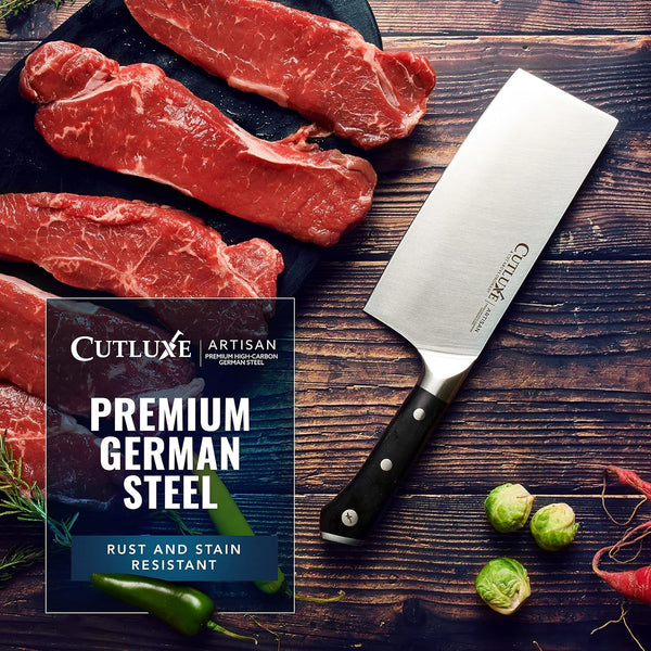 Cleaver Knife, 7" Meat Cleaver Butcher Knife for Meat Cutting8