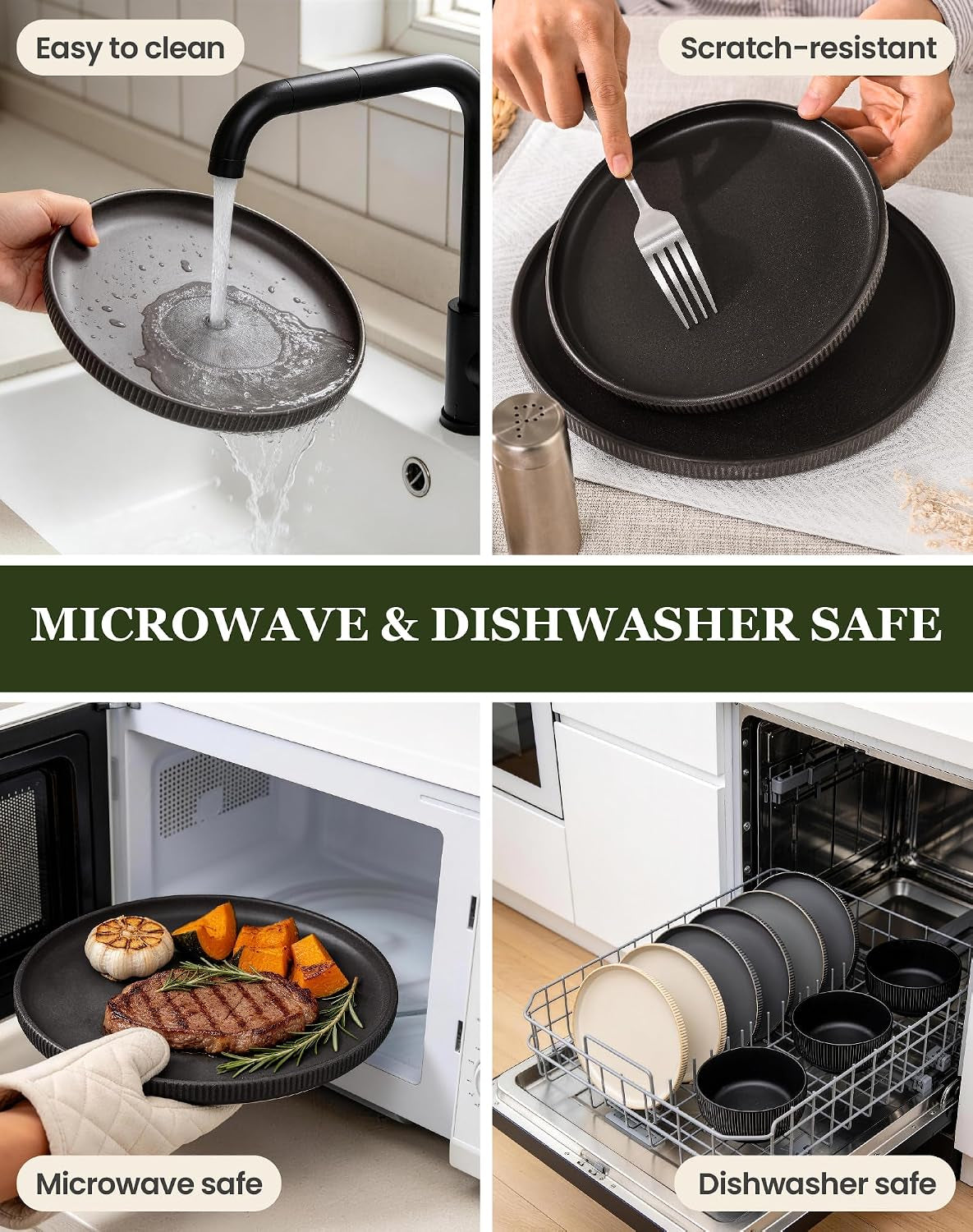 24-piece-dinnerware-set-for-6-with-bowl-ribbed-stoneware-plates-and-bowls-sets-unique-handcrafted-reactive-glaze-chip-and-scratch-resistant-dish-set-microwave-dishwasher-safe-black