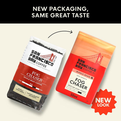Coffee Fog Chaser Whole Bean Coffee, 2 Lb Bag | Medium Dark Roast, Balanced, Smooth Flavor, 100% Arabica, Best for Pour-Over, Drip & French Press2