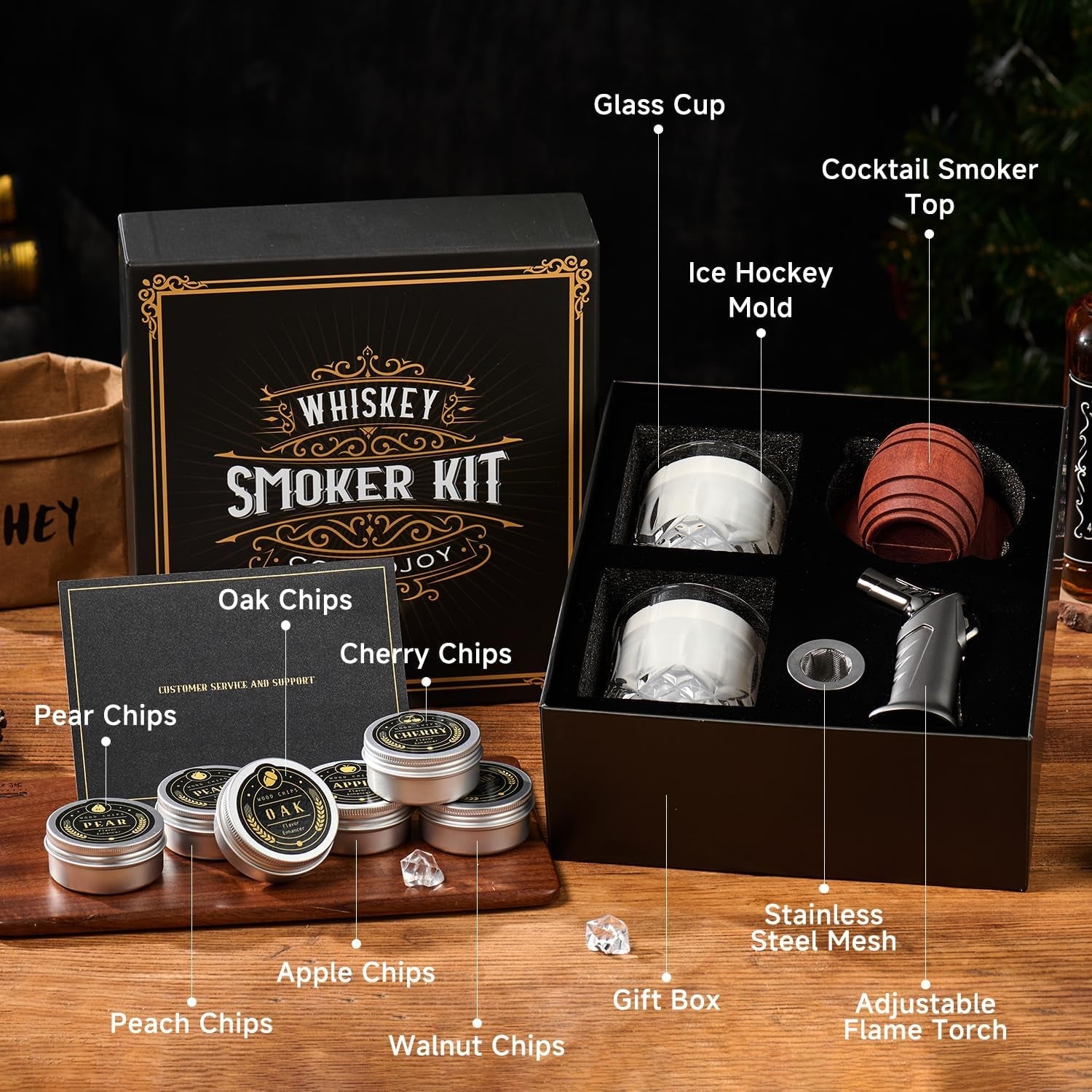 whiskey-smoker-kit-with-torch-6-flavors-wood-chips-2-glasses-2-ice-ball-molds-cocktail-smoker-infuser-kit-old-fashioned-drink-smoker-kit-birthday-bourbon-whiskey-gifts-for-men-dadno-butane