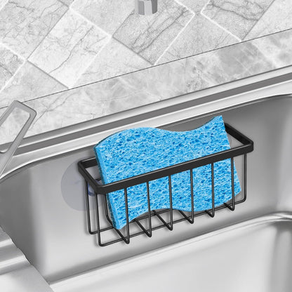 Sponge Holder for Kitchen Sink Suction,Dish Sponge Holder-Black5