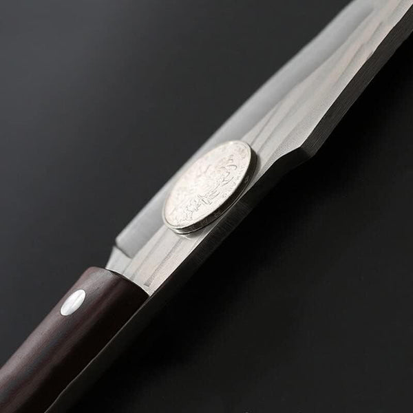 Meat Cleaver,Cleaver Knife, 4Inch Forged Meat Cleaver Knife Stainless Steel Hunting Survival Knives Fruit Vegetables Utility Paring Boning Knife with Sheath (Color : 9)6