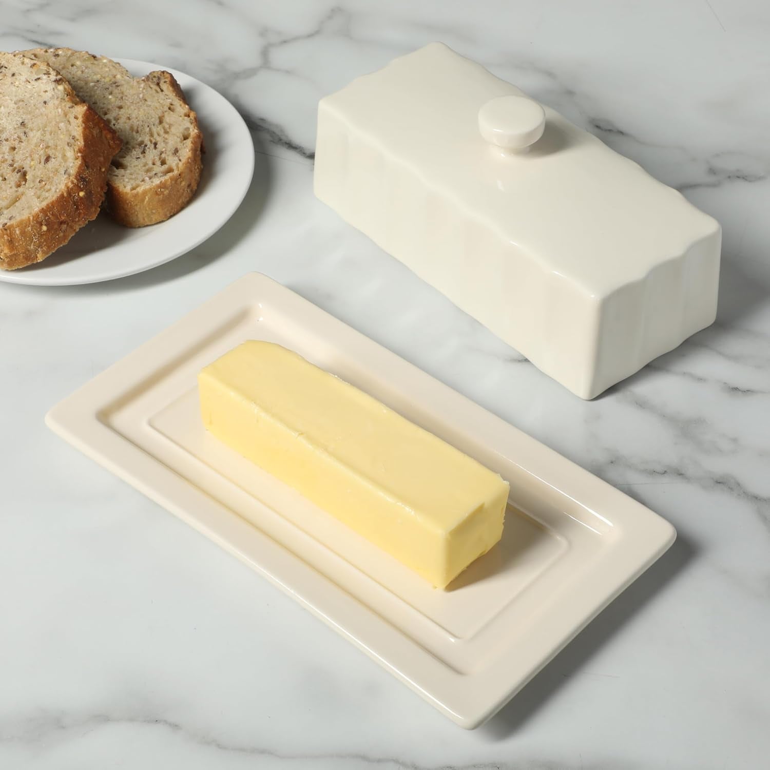 broadbrook-stoneware-butter-dish-with-lid-rectangular-covered-butter-keeper-8-1-x-4-4-x-3-inches-classic-cream-glaze-dishwasher-safe-ceramic-storage-for-counter-or-table