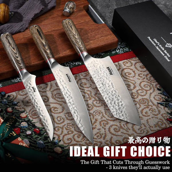 Japanese Kitchen Knife Set of 3, Professional Chef Knives Set7