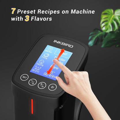 NKBIRD WIFI Sous Vide Cooker ISV-100W, 1000 Watts Fast-Heating W/Free APP | Sous Vide Machine Immersion Circulator W/ 14 Free Preset Recipes , Thermal Immersion W/ Smart Timer, Calibration Function4